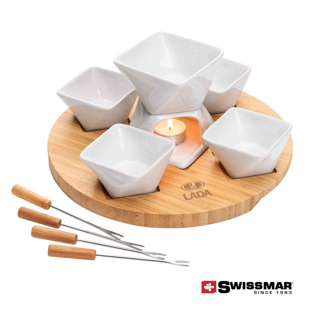 Ens à fondue Céramique et Bambou