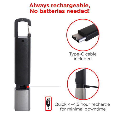 Lampe de poche rechargeable LED